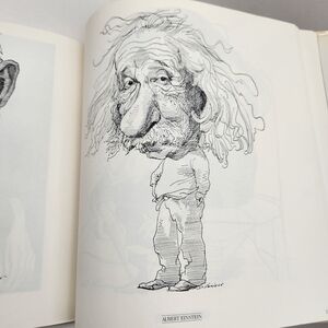 Vintage 70s The Arts of David Levine art book coffee table caricatures Made USA